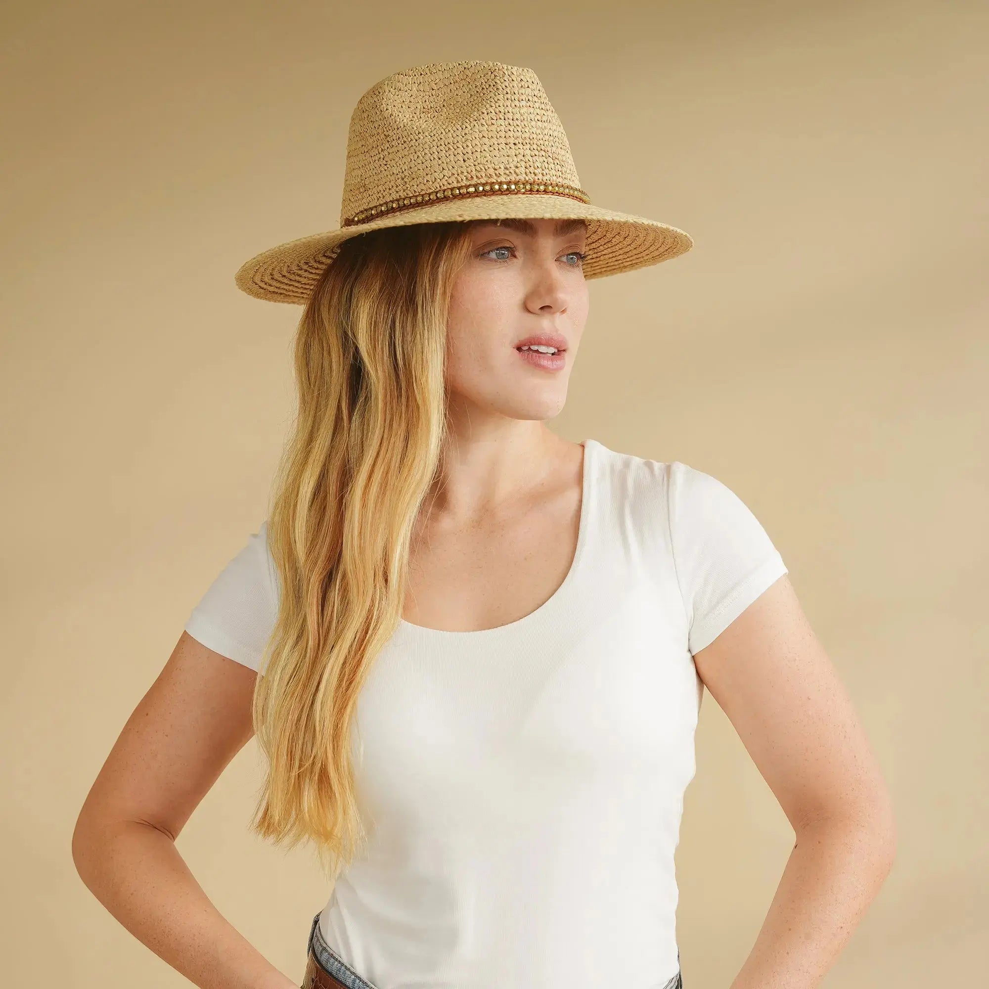 Riviera Fedora - Raffia Straw UV Sun Hat UPF50+ House of Ord - Cape Town