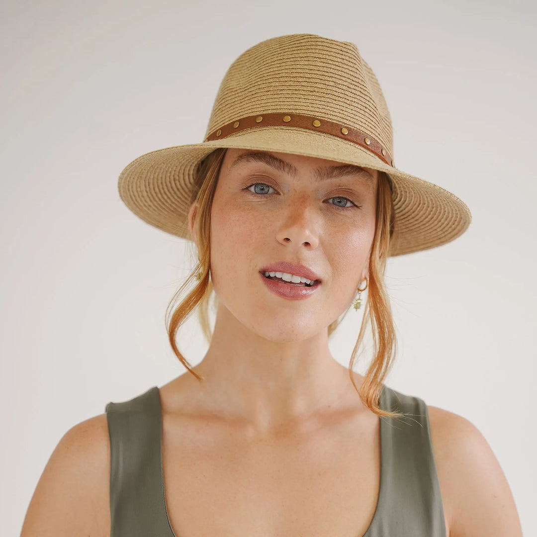 Savannah Fedora - Raffia UV Sun Hat House of Ord - Cape Town - M/L: 58 cm / Natural