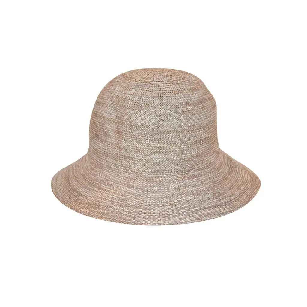 Lizzie M-L: 58 Cm / Mixed Camel Sun Hat